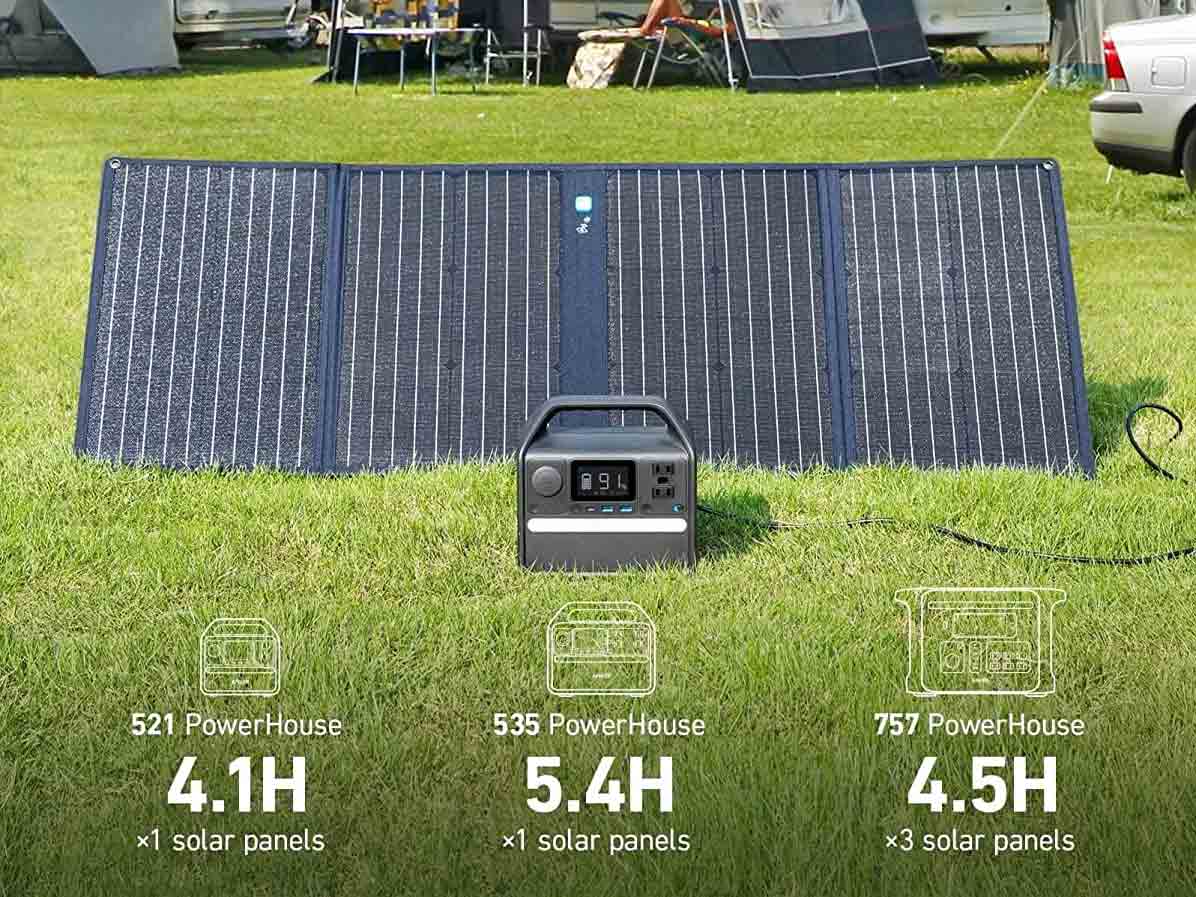 100W Solar Panel Anker 625 for Outing, Camping, and More